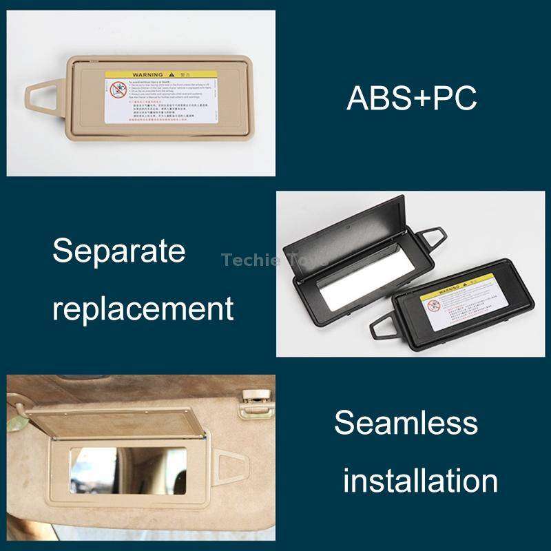Car Front Row Left Sun Visor Makeup Mirror for Mercedes-Benz S Class W220 1998-2005, Left and Right