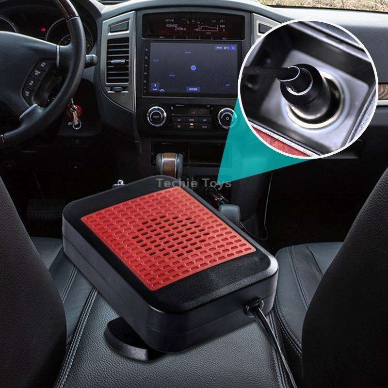 12V Car Hollow Heater Multifunctional Front Windshield Defroster and Demister(Red)