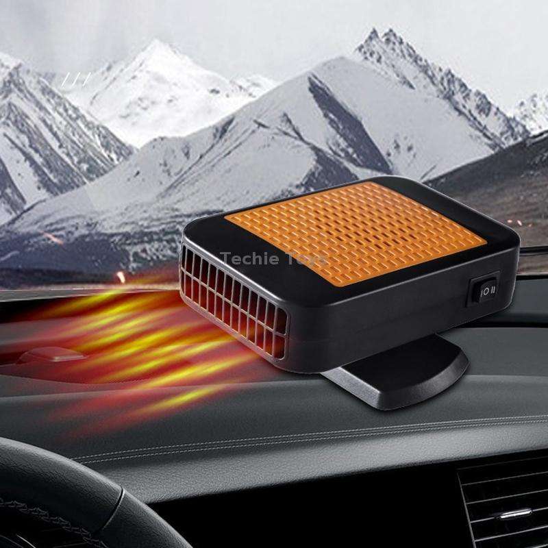 12V Car Hollow Heater Multifunctional Front Windshield Defroster and Demister(Red)