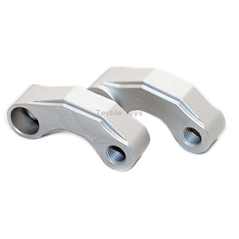 SF-YSZ-2 Mirror Code Motorcycle Modification Aluminum Alloy CNC Rearview Extension Bracket Set (Silv