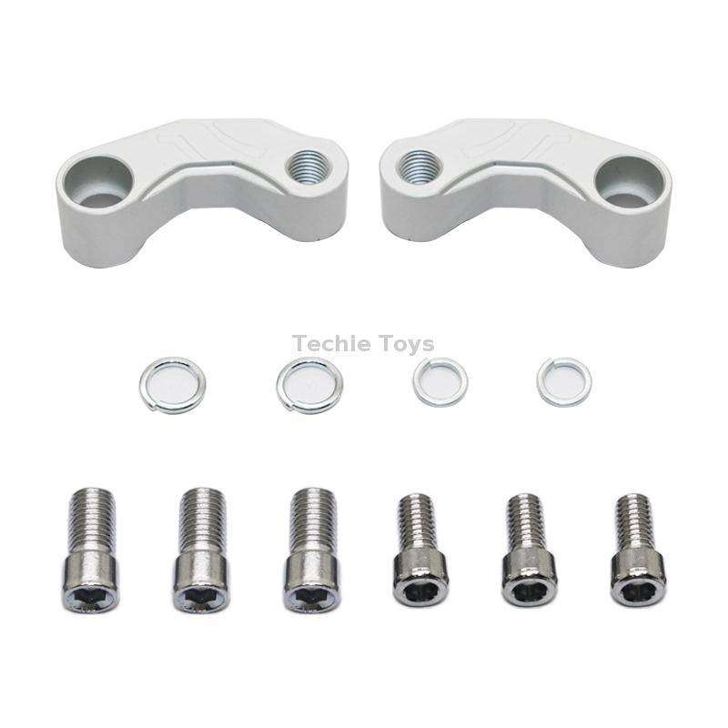 SF-YSZ-2 Mirror Code Motorcycle Modification Aluminum Alloy CNC Rearview Extension Bracket Set (Silv