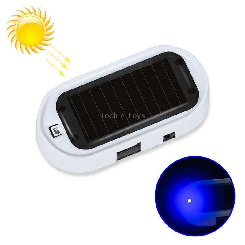 Car Solar Energy Anti-theft Device LED Warning Light (Red)