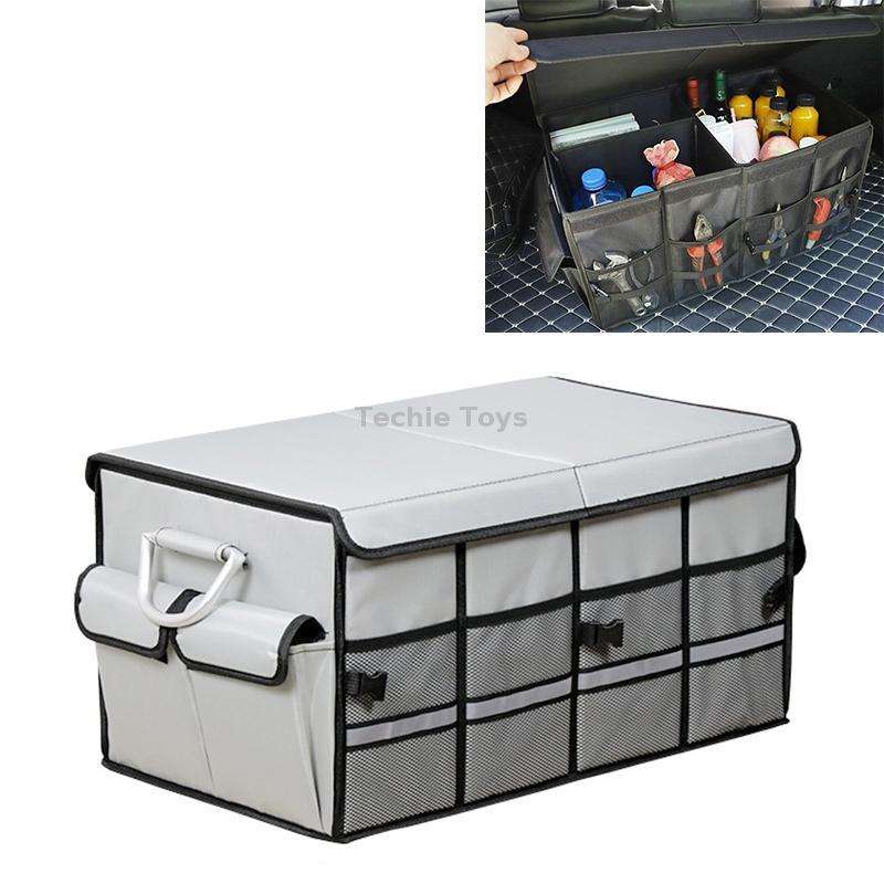 Car Trunk Foldable Storage Box, Capacity: 66L (Grey)