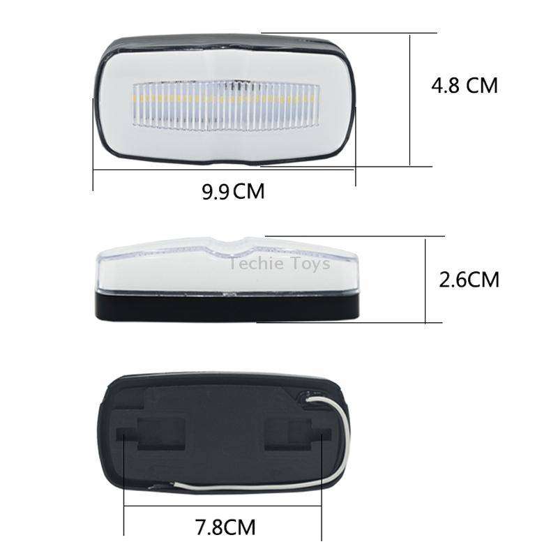 2 PCS MK-190 Truck LED Side Marker Light (Red Light)