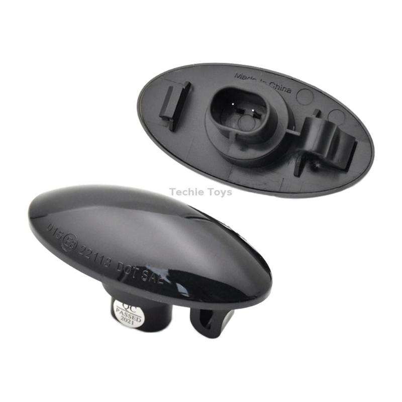 2pcs For Suzuki Grand Vitara JT 2005-2012 Car Dynamic LED Fender Side Light (Transparent Black)