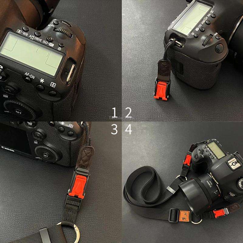 XJ03 Camera Shoulder Hanging Neck Strap(Khaki)