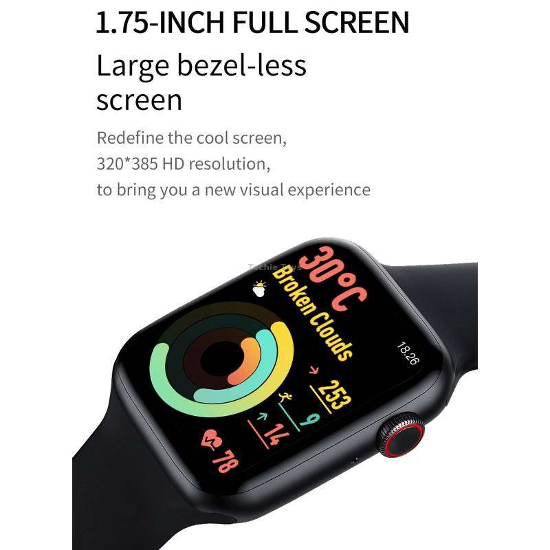 DW35 1.75 inch Full Screen IP67 Waterproof Smart Watch, Support Sleep Monitor / Heart Rate Monitor /