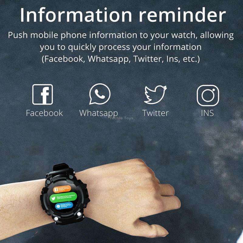 Lokmat ATTACK 1.28 inch TFT LCD Screen Smart Watch, Support Sleep Monitor / Heart Rate Monitor / Blo