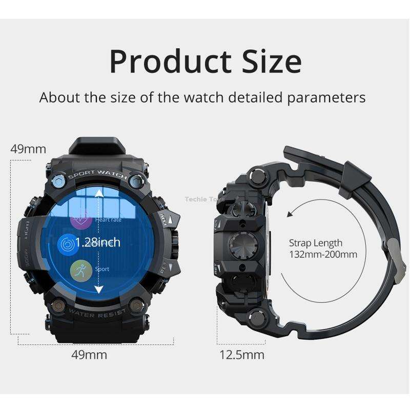 Lokmat ATTACK 1.28 inch TFT LCD Screen Smart Watch, Support Sleep Monitor / Heart Rate Monitor / Blo