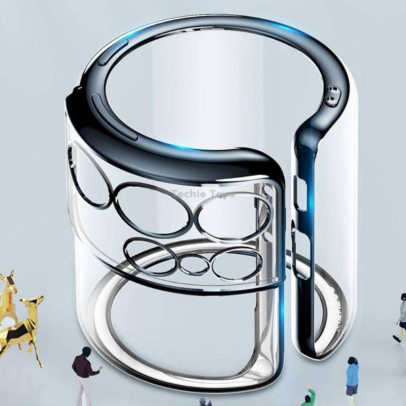 For Samsung Galaxy S21 Ultra 5G SULADA Shockproof Plating Silicone Transparent Protective Case(Silve