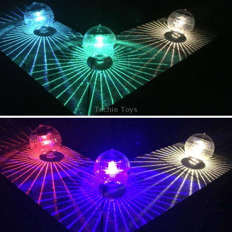 Solar Power Outdoor Pool Floating Ball Waterproof Light Garden Decoration Lamp(Colorful Light)
