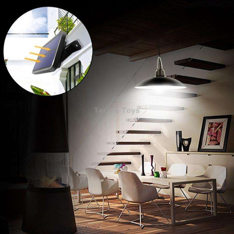 2 in 1 Solar Light Landscape Courtyard Corridor Lighting 32-LED Retro Chandelier, Light Color:Warm L