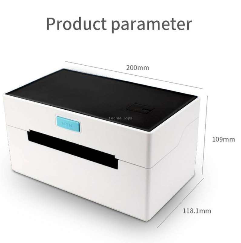 POS-9220 100x150mm Thermal Express Bill Self-adhesive Label Printer, USB + Bluetooth with Holder Ver