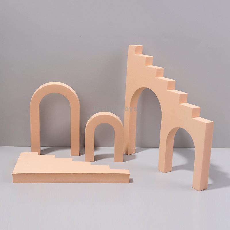 Ladder Combo Kits Geometric Cube Solid Color Photography Photo Background Table Shooting Foam Props(