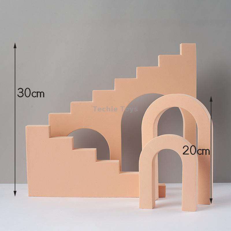 Ladder Combo Kits Geometric Cube Solid Color Photography Photo Background Table Shooting Foam Props(