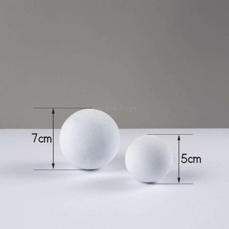 7cm Round Ball + 5cm Round Ball Geometric Cube Solid Color Photography Photo Background Table Shooti