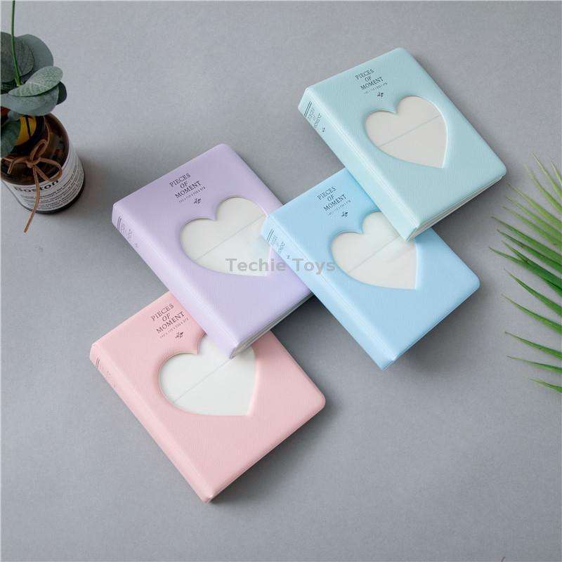Hollow Heart 64 Pockets Photo Book Album Name Card Holder for Fujifilm Instax Mini 8 /7s /70 /25 /50