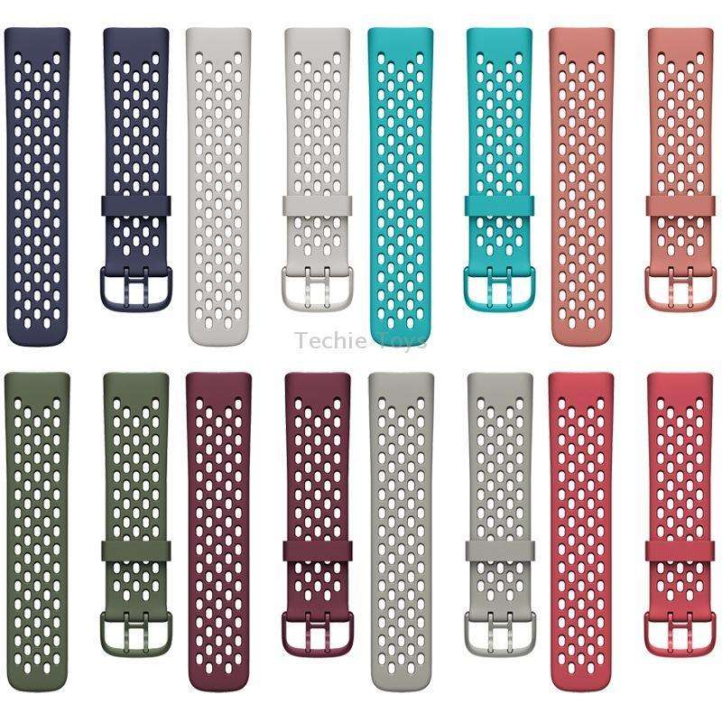 For Fitbit Charge 5 Silicone Hole Watch Band(Rock Grey)