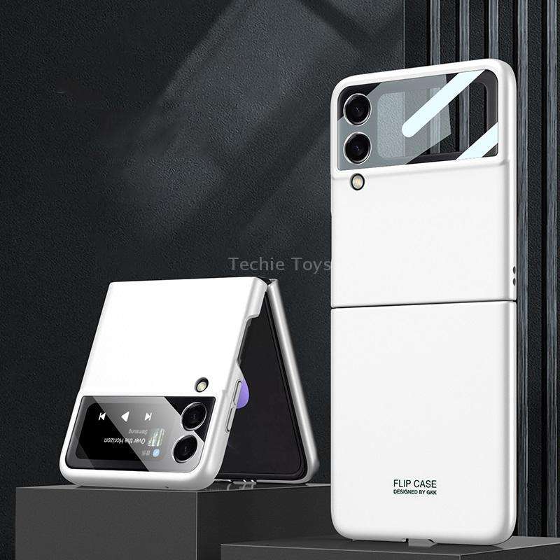For Samsung Galaxy Z Flip3 5G GKK Integrated Ultra-thin Full Coverage Phone Flip Case(Silver)