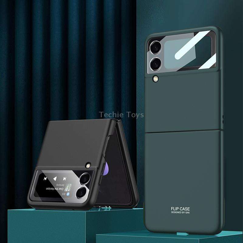 For Samsung Galaxy Z Flip3 5G GKK Integrated Ultra-thin Full Coverage Phone Flip Case(Silver)