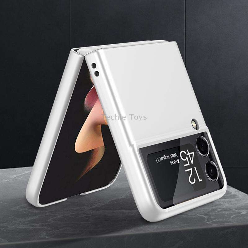 For Samsung Galaxy Z Flip3 5G GKK Integrated Ultra-thin Full Coverage Phone Flip Case(Silver)