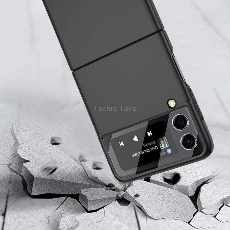 For Samsung Galaxy Z Flip3 5G GKK Integrated Ultra-thin Full Coverage Phone Flip Case(Silver)