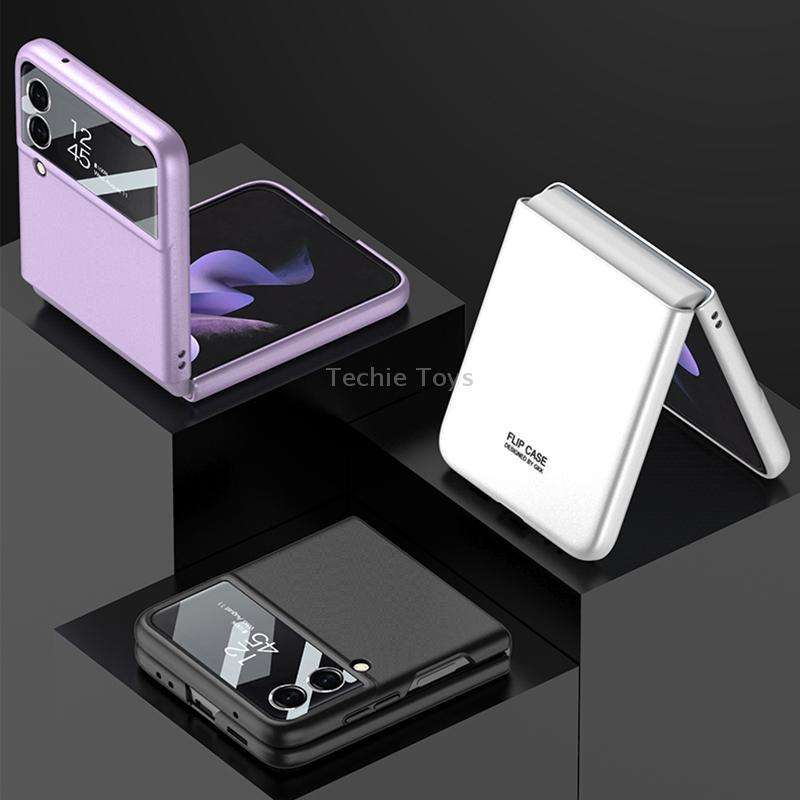 For Samsung Galaxy Z Flip3 5G GKK Integrated Ultra-thin Full Coverage Phone Flip Case(Silver)