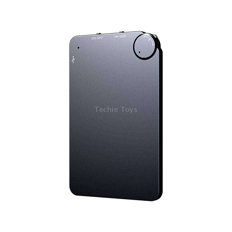 K2 Portable Ultra-thin Card Voice Recorder, Capacity:32GB(Black)