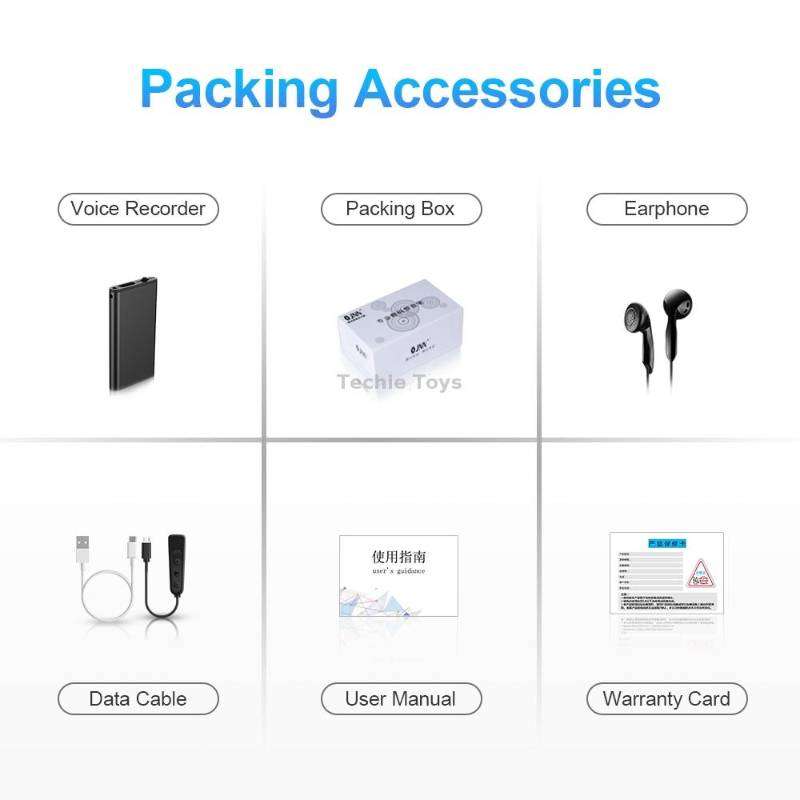 Q1 Intelligent HD Noise Reduction Voice Control Recorder, Capacity:32GB(Black)