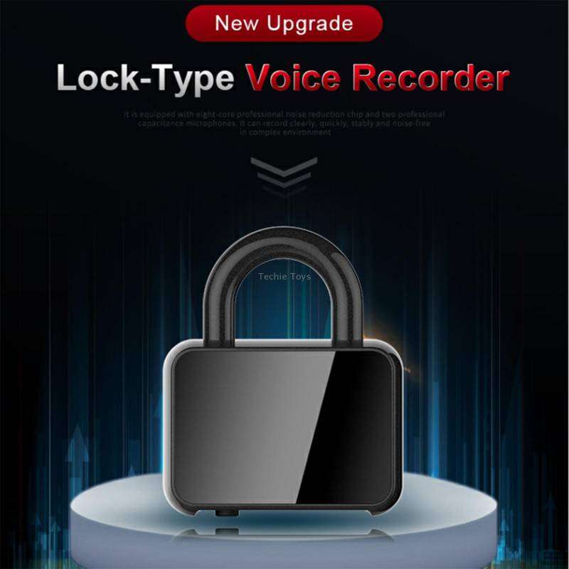 Q11 Intelligent HD Noise Reduction Lock Voice Recorder, Capacity:8GB(Black)