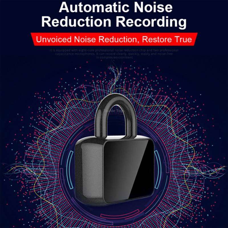 Q11 Intelligent HD Noise Reduction Lock Voice Recorder, Capacity:8GB(Black)