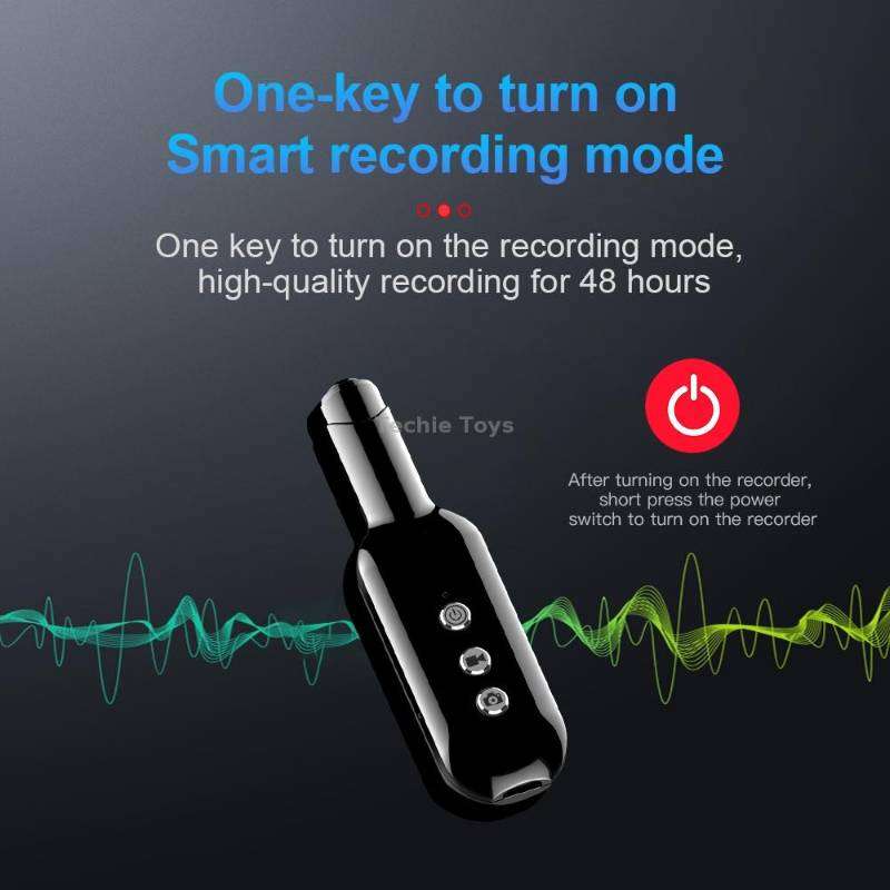 D3 AI Smart High-definition Noise Reduction Voice Recorder, Capacity:4GB(Black)