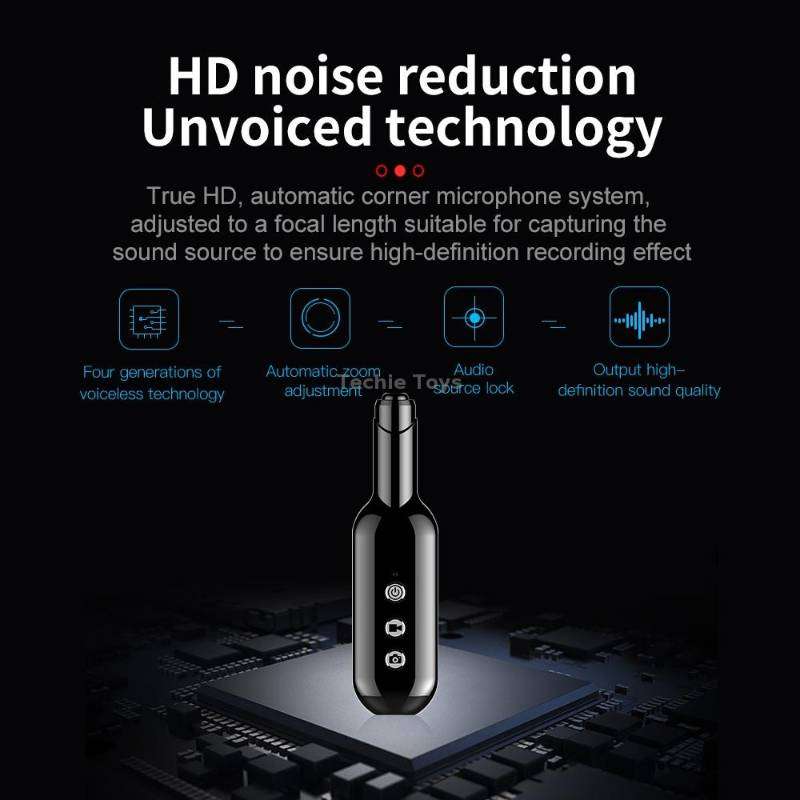 D3 AI Smart High-definition Noise Reduction Voice Recorder, Capacity:4GB(Black)