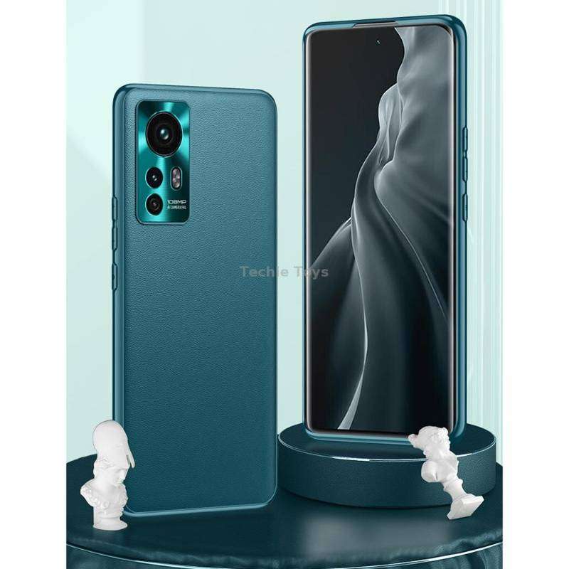 For Xiaomi 12 5G Plain Skin Leather Phone Case(Black)