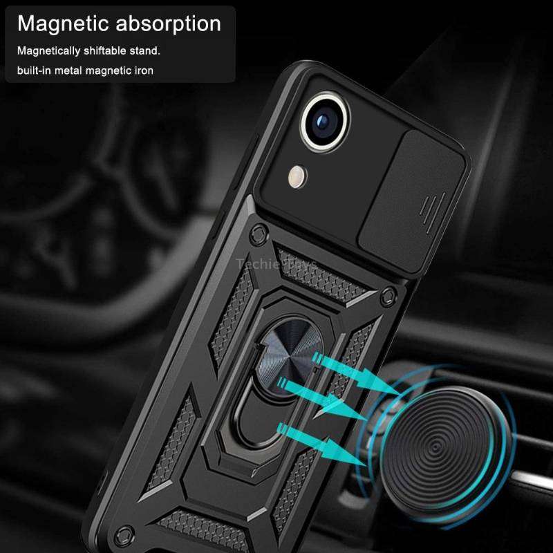 For Samsung Galaxy A03 Core Sliding Camera Cover Design TPU+PC Phone Case(Rose Gold)