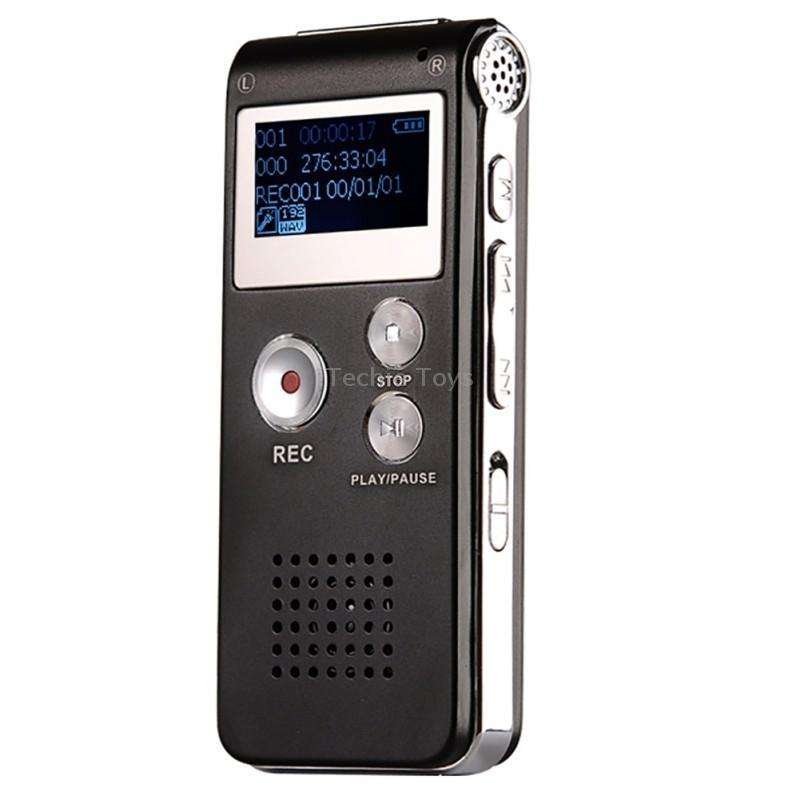 SK-012 16GB USB Dictaphone Digital Audio Voice Recorder with WAV MP3 Player VAR Function(Black)
