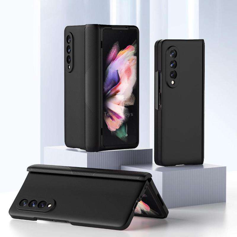 For Samsung Galaxy Z Fold3 5G 360 Full Body Armor Hinge Flip Phone Case(Black)