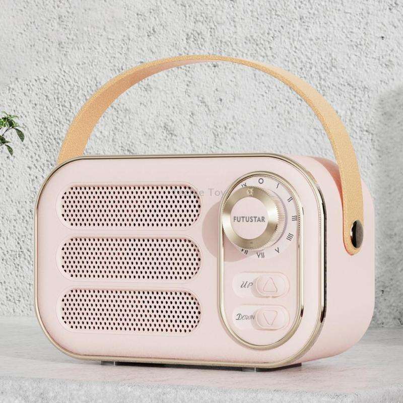 DW13 Portable HIFI Mini Retro Wireless Bluetooth Speaker(Pink)