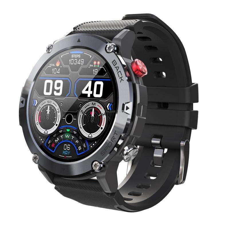 C21 1.32 inch HD Screen Smart Watch, Support Heart Rate Monitoring/Blood Oxygen Monitoring(Silver)