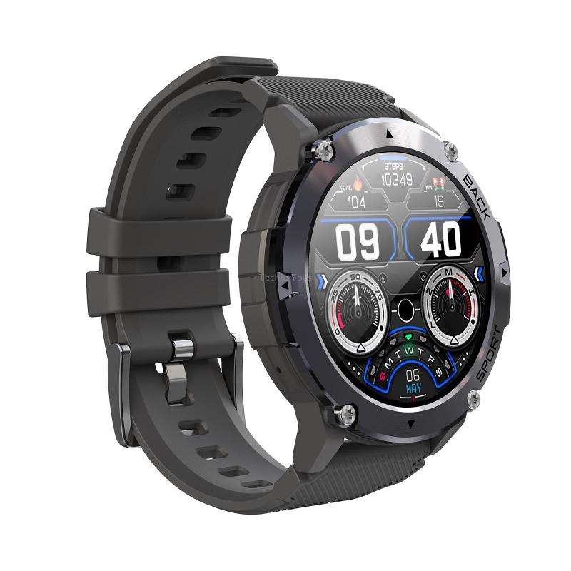 C21 1.32 inch HD Screen Smart Watch, Support Heart Rate Monitoring/Blood Oxygen Monitoring(Silver)