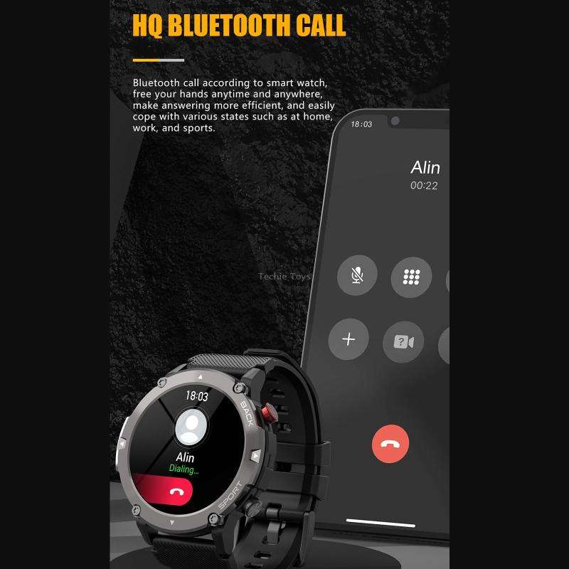 C21 1.32 inch HD Screen Smart Watch, Support Heart Rate Monitoring/Blood Oxygen Monitoring(Silver)