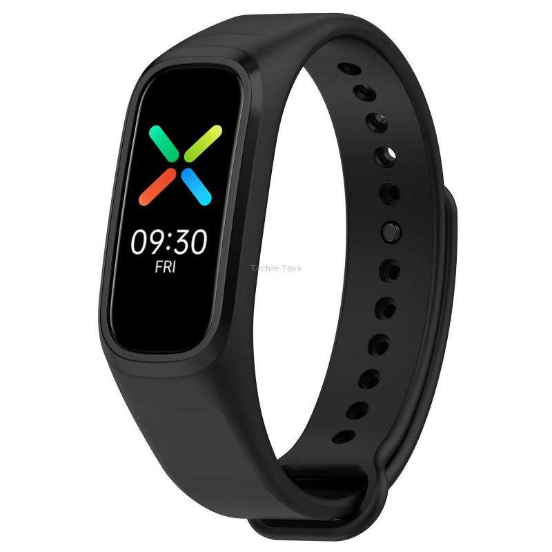 For OPPO Band Vitality Edition Waterproof Sweatproof Solid Color Watch Band(Blue)