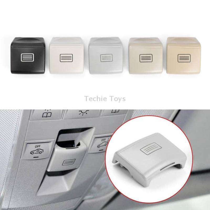 Car Sunroof Window Switch Button for Mercedes-Benz W204 / W212, Left Driving(Black)
