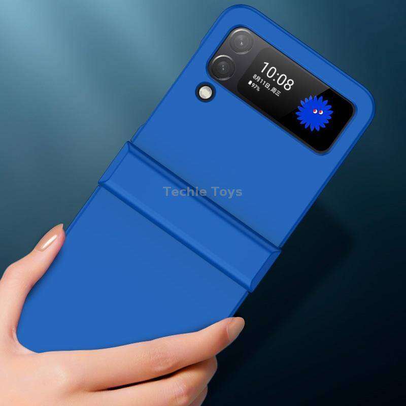 For Samsung Galaxy Z Flip4 5G PC Skin Feel Folding Phone Case(Dark Green)