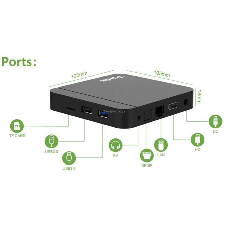 Tanix W2 Amlogic S905 Quad Core Smart TV Set Top Box, RAM:2G+16G With Dual Wifi/BT(UK Plug)