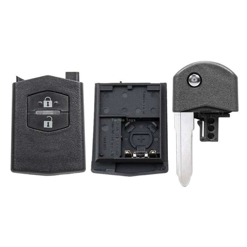 Car Key Shell Cover for Mazda, Style:3-button