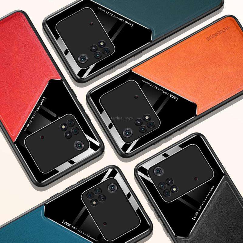 For Xiaomi Poco X4 Pro 5G All-inclusive Leather + Organic Glass Protective Case(Green)