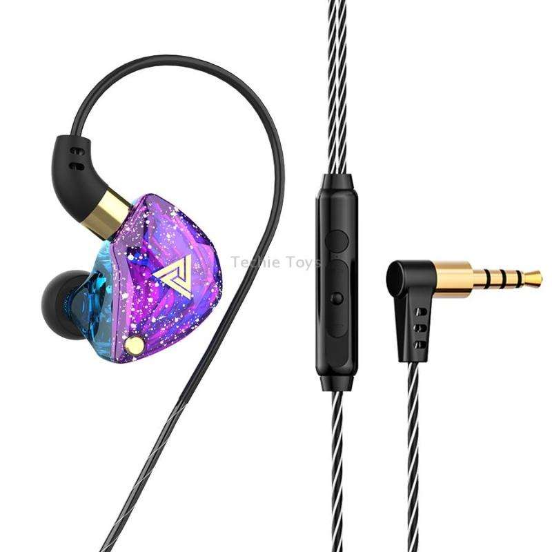 QKZ SK8 3.5mm Sports In-ear Dynamic HIFI Monitor Earphone with Mic(Colorful)