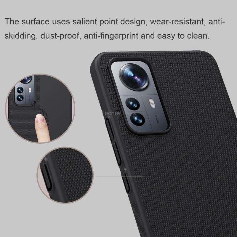 For Xiaomi 12 Lite NILLKIN Frosted PC Phone Case(Black)