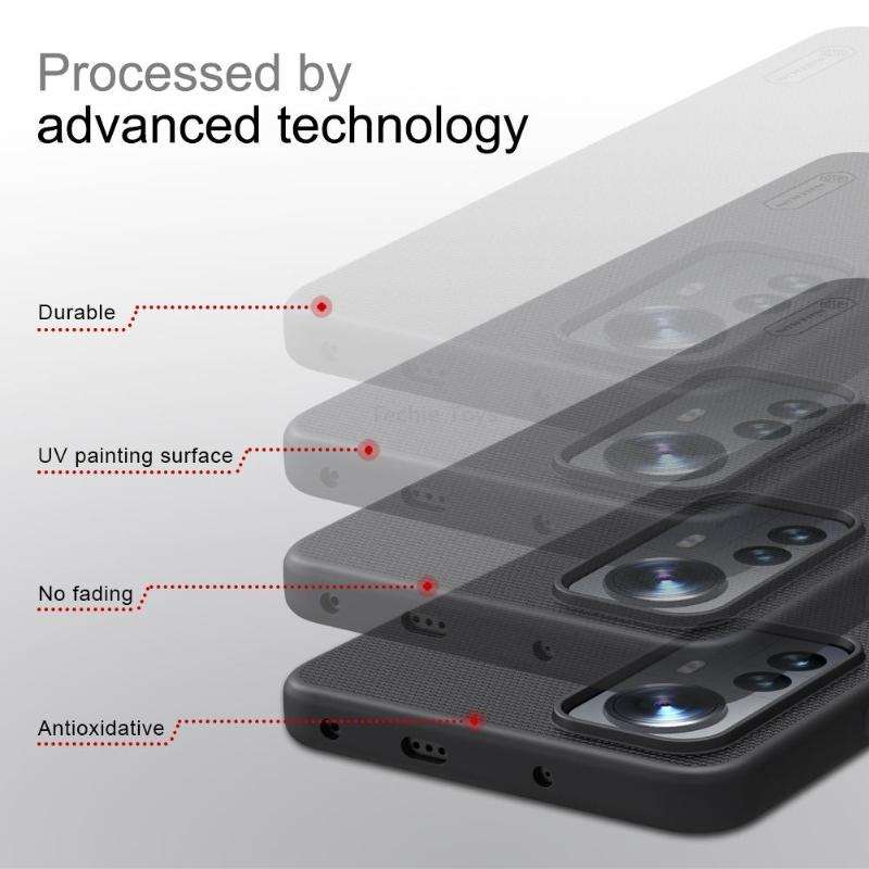 For Xiaomi 12 Lite NILLKIN Frosted PC Phone Case(Black)